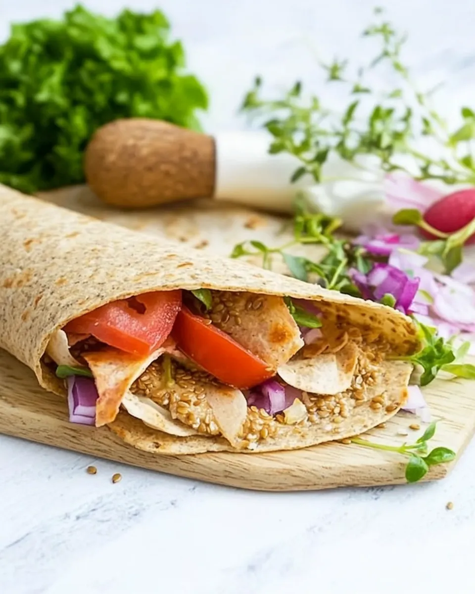 Healthy Flaxseed Wraps (4 Ingredients!) image
