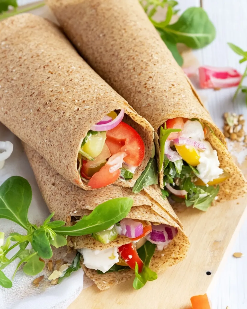 Quick Flaxseed Wraps (4 Ingredients!) shot