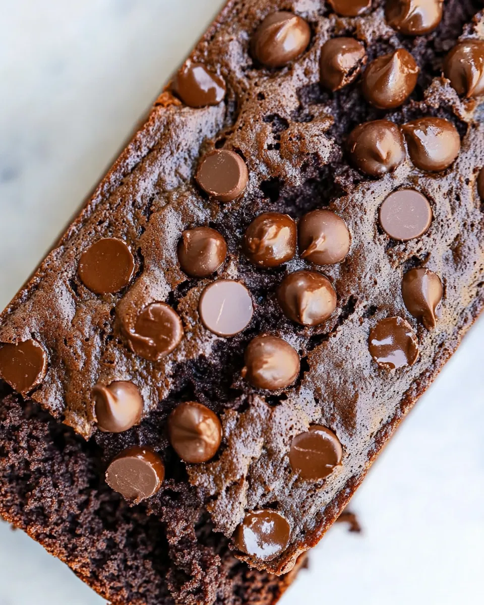 Tasty Flourless Chocolate Black Bean Banana Bread shot