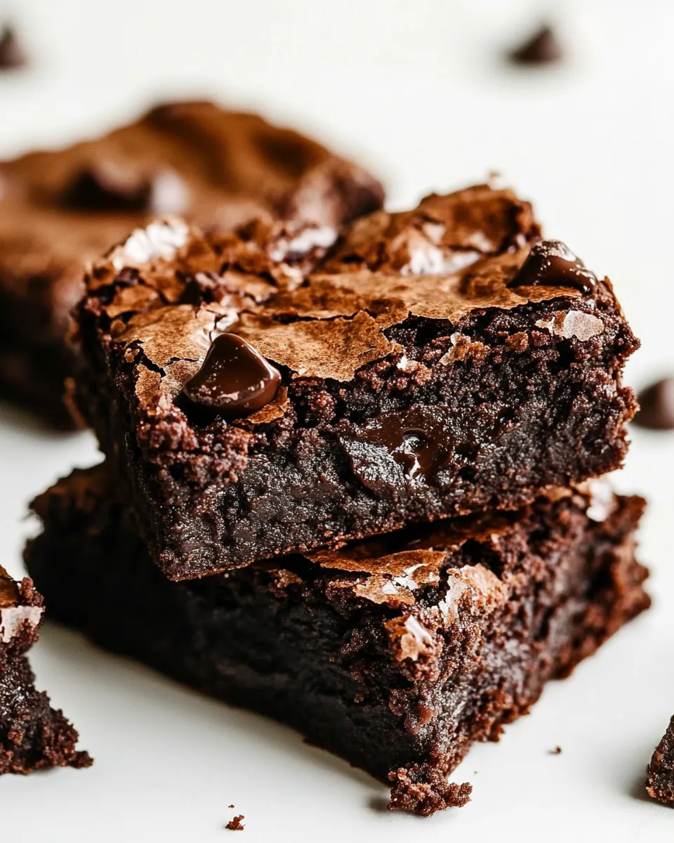 Homemade Flourless Chocolate Brownies photo