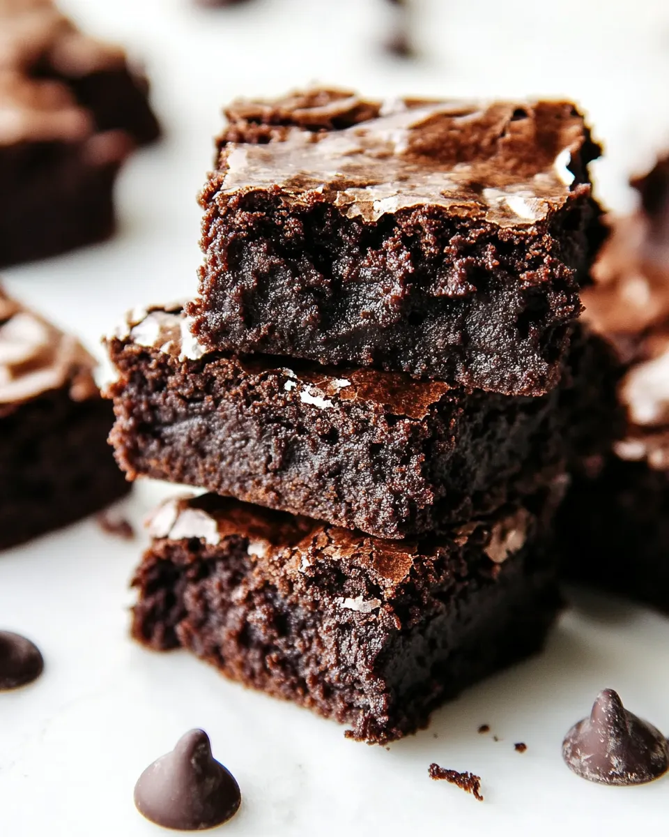 Easy Flourless Chocolate Brownies recipe photo
