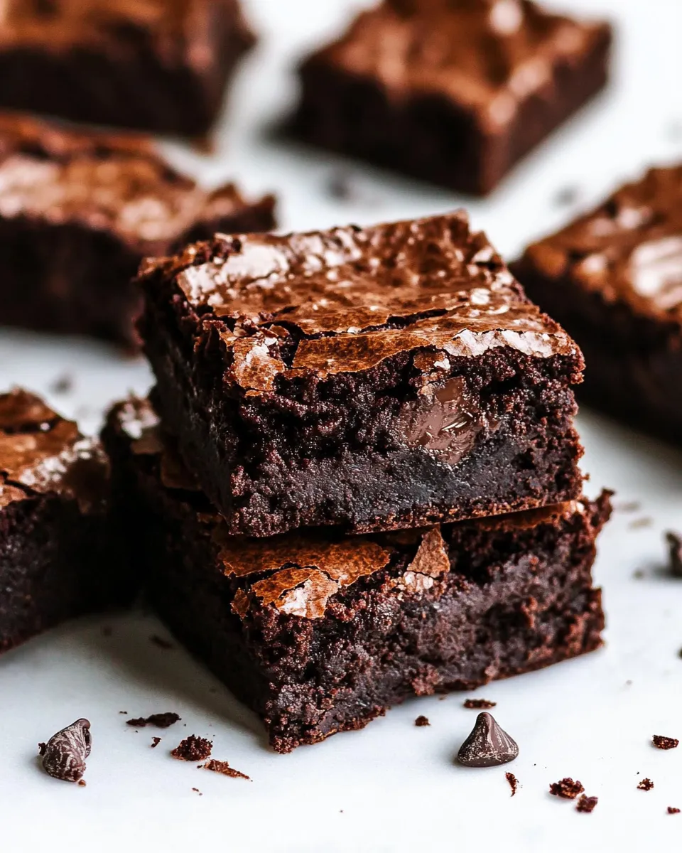 Healthy Flourless Chocolate Brownies shot