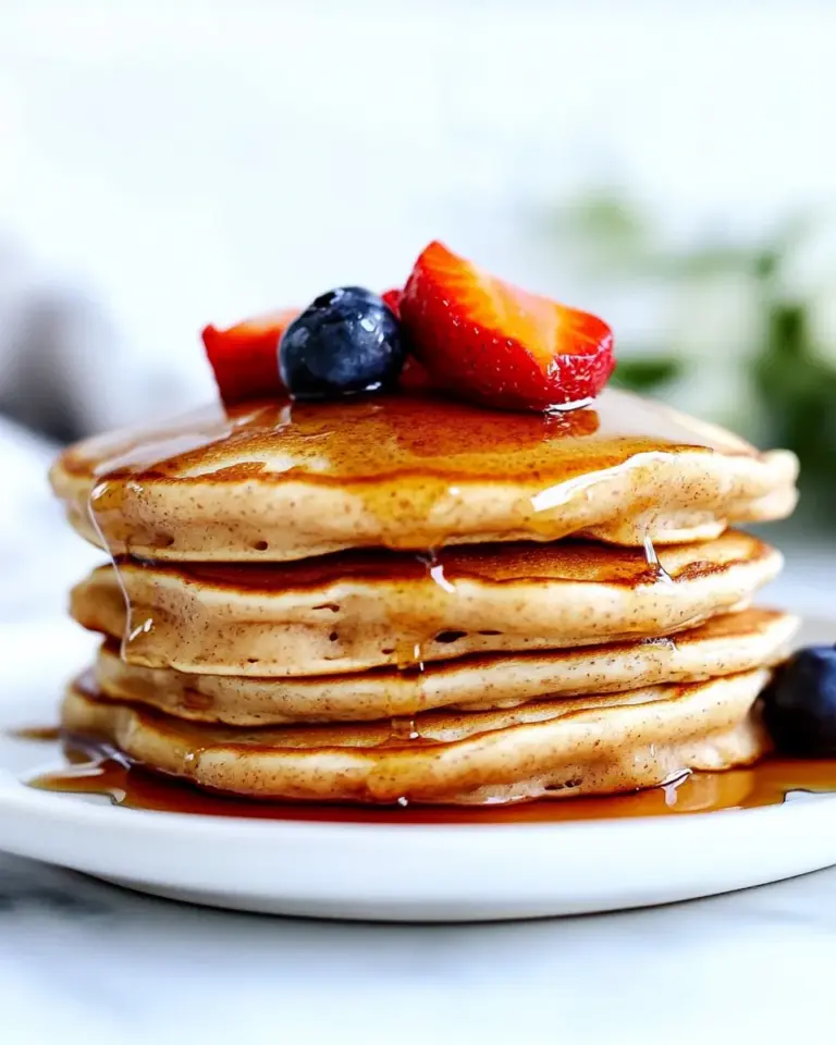 Homemade Fluffy Whole Wheat Pancakes photo
