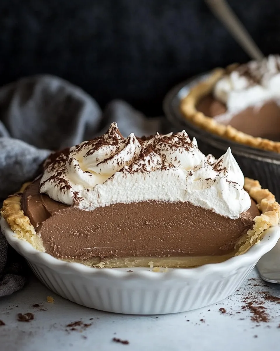 Easy French Silk Pie Recipe shot