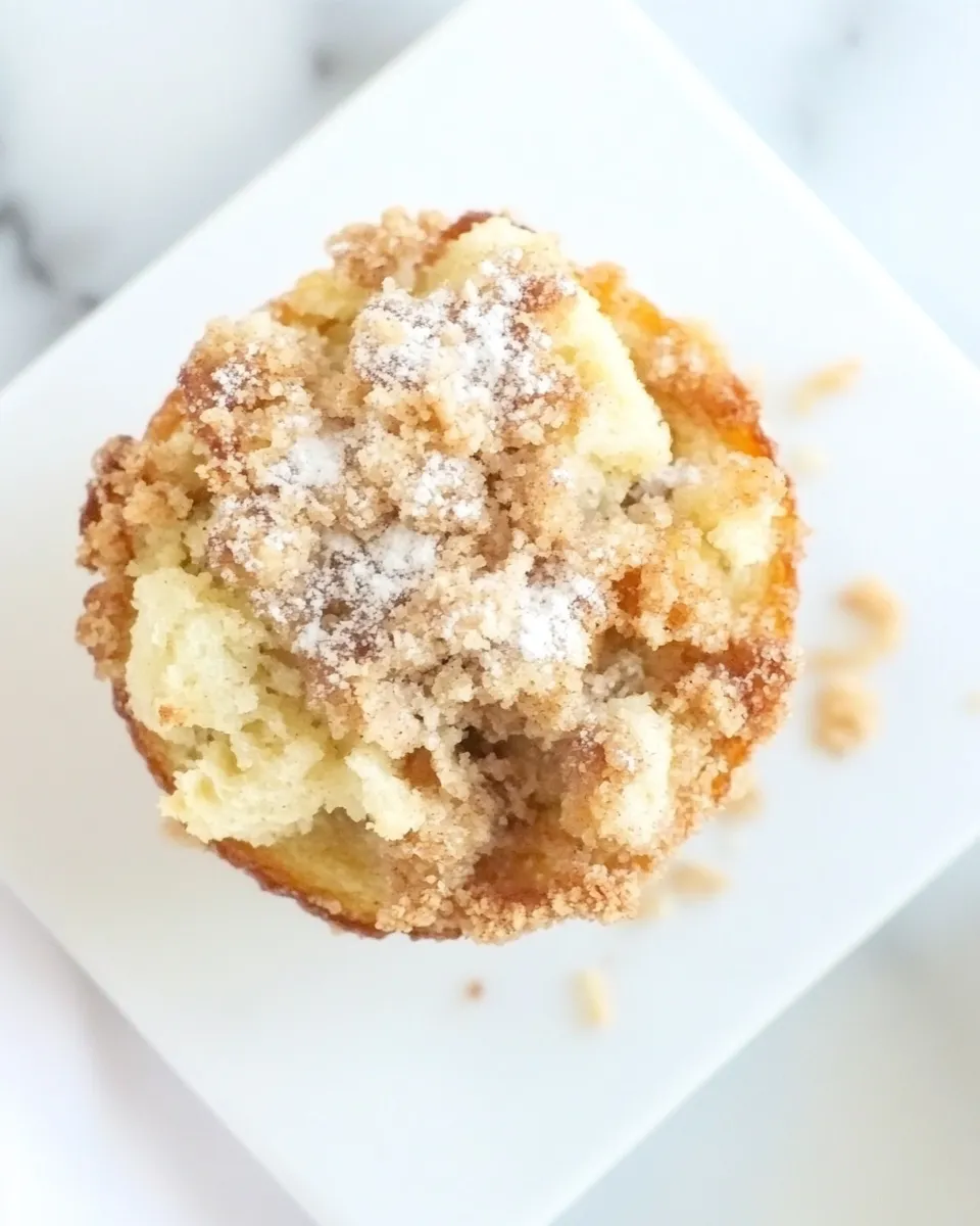 Delicious French Toast Muffins with Cinnamon Streusel shot