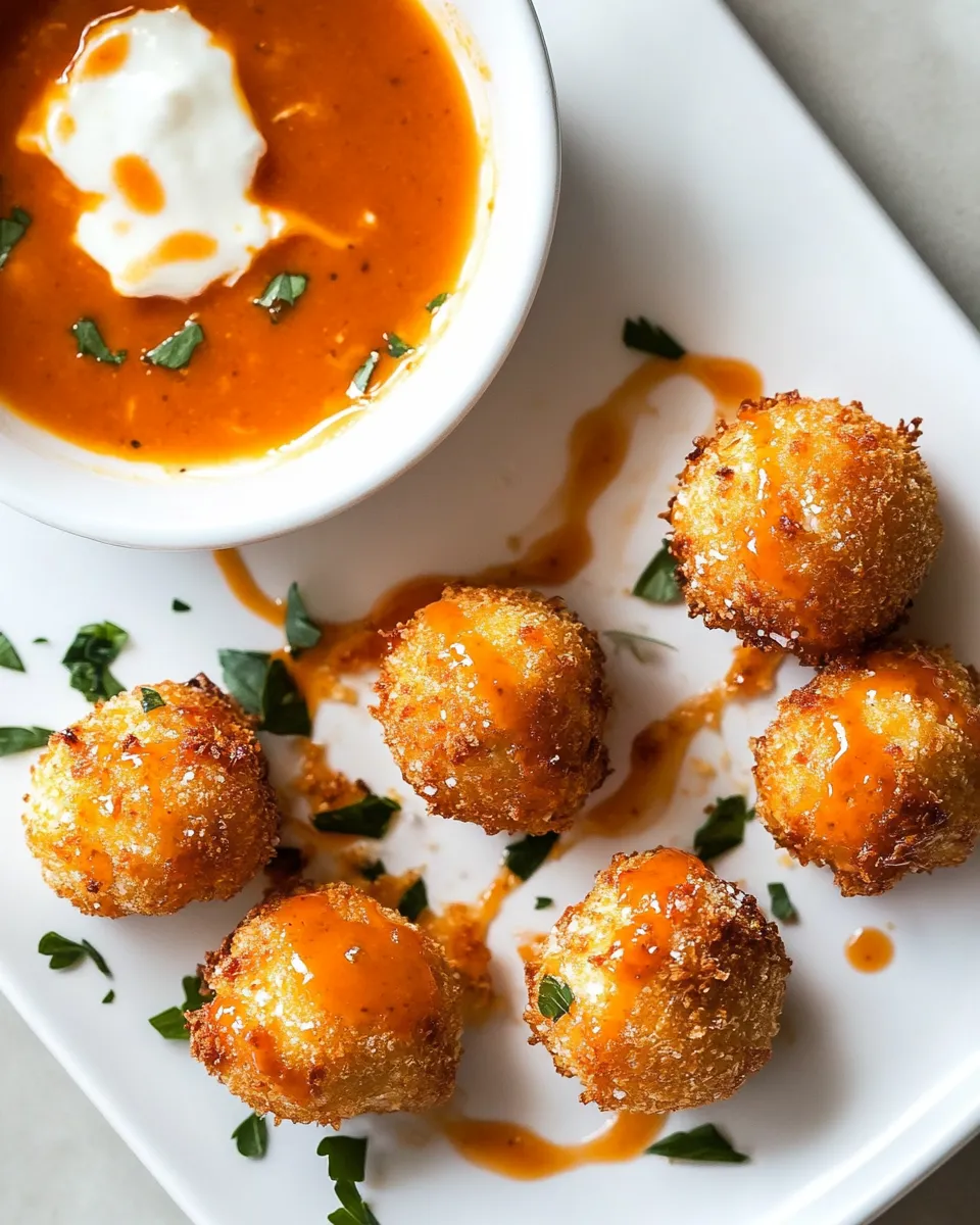 Best Fried Buffalo Goat Cheese Balls. recipe photo