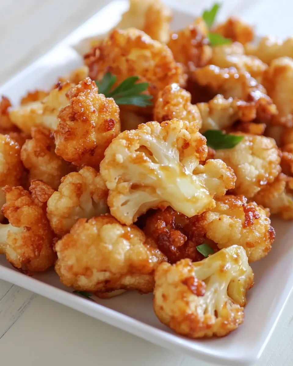 Delicious Fried Cauliflower shot