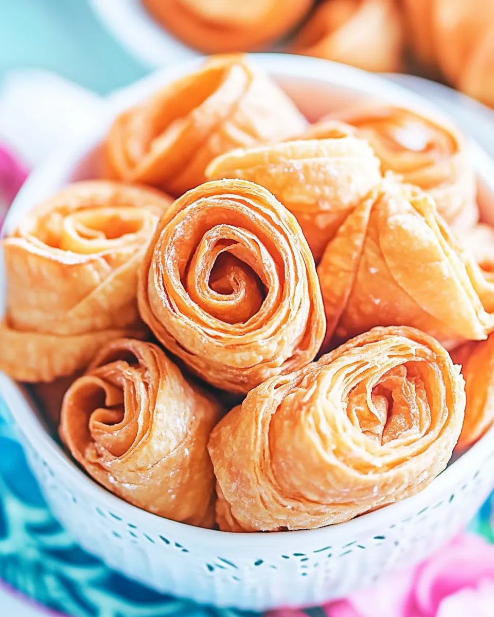 Easy Fried Dough Roses Recipe Carnival Roses shot