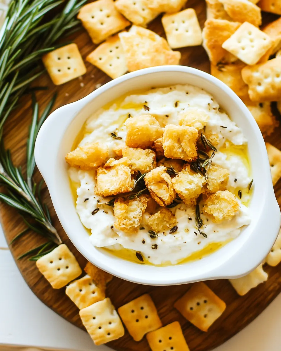 Delicious Fried Rosemary and Garlic Dip Recipe image