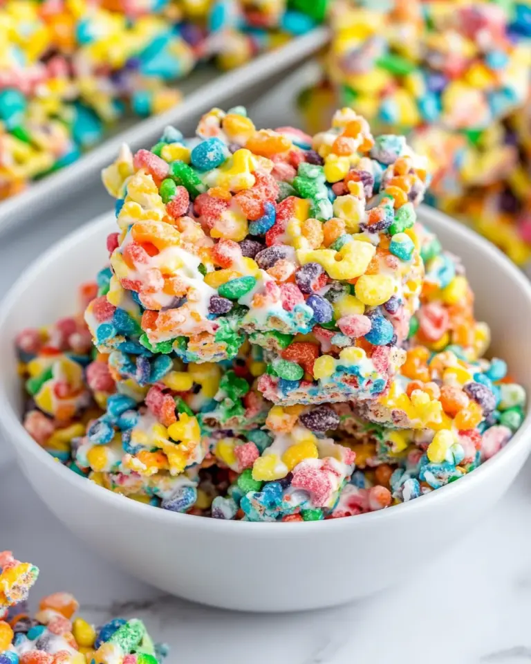 Homemade Fruity Pebble Treats photo