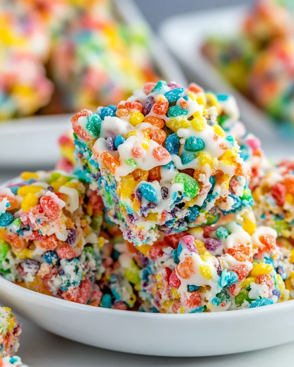 Easy Fruity Pebble Treats recipe photo