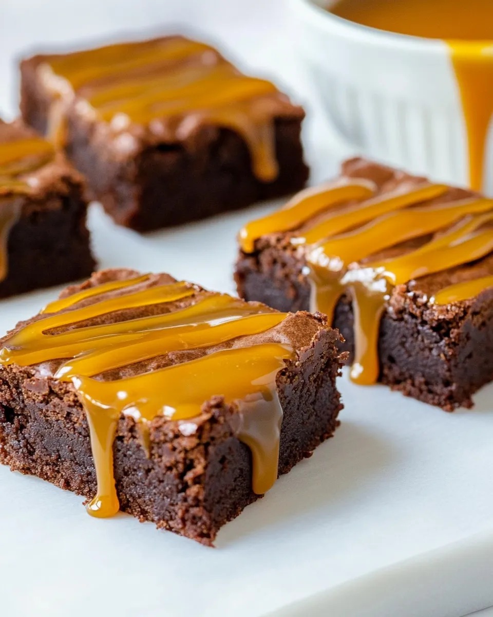 Classic Fudgy Caramel Brownies image