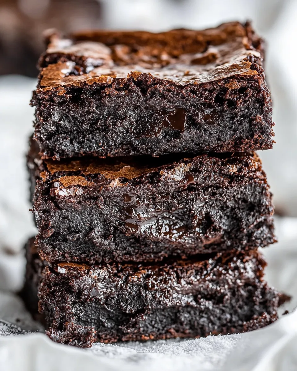 Easy Fudgy Cocoa Brownies recipe photo