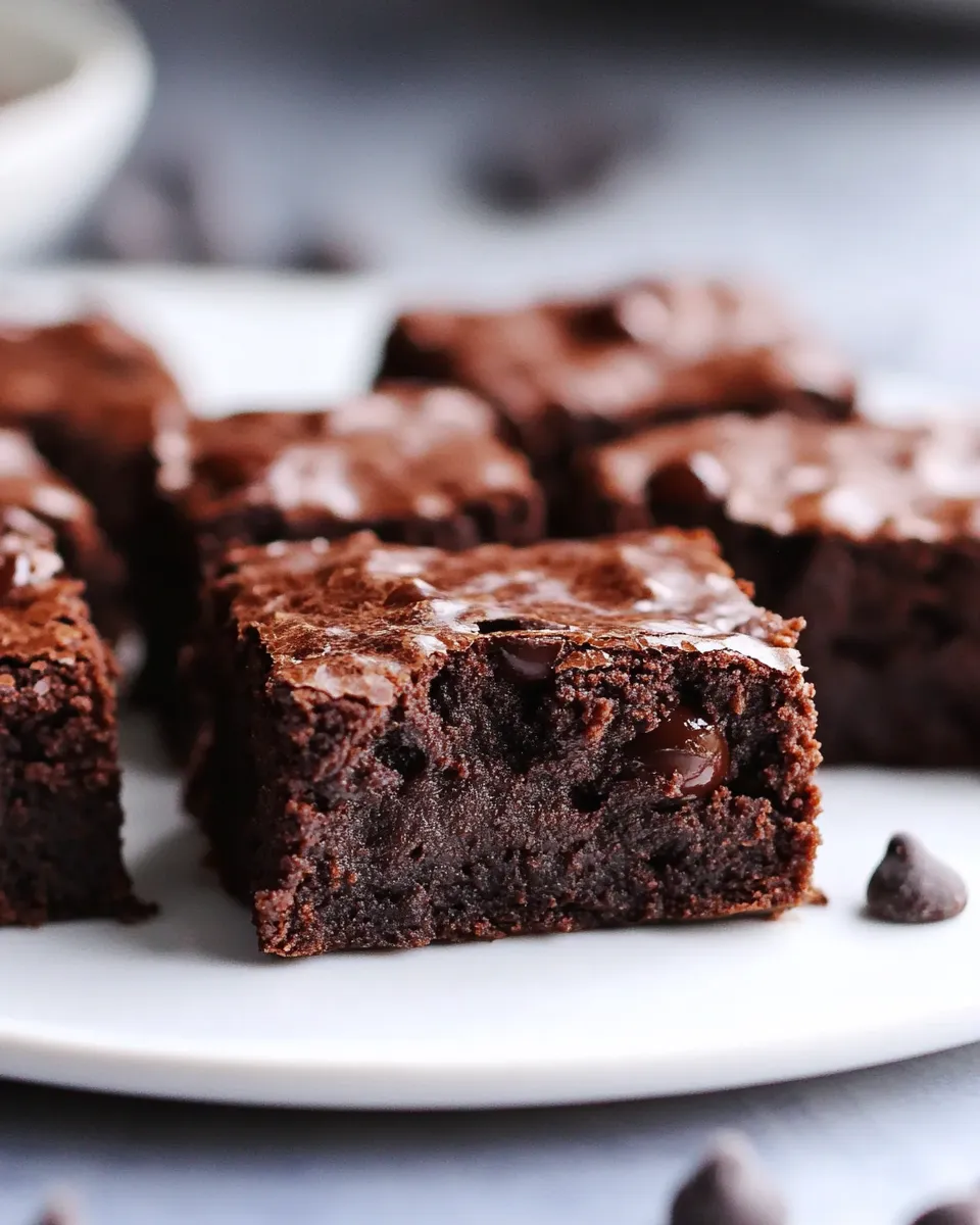 Homemade Fudgy Double Chocolate Black Bean Brownies photo