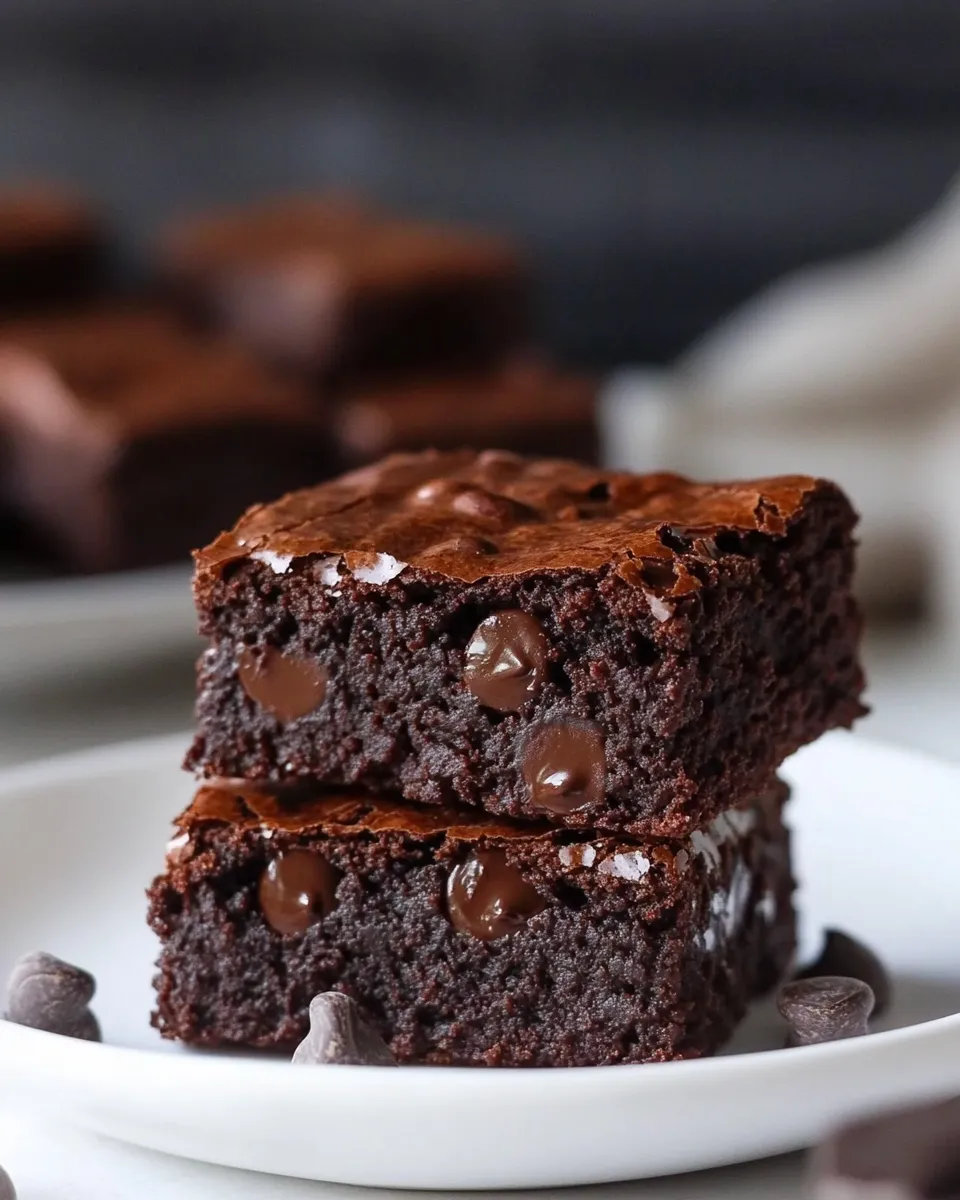 Easy Fudgy Double Chocolate Black Bean Brownies recipe photo