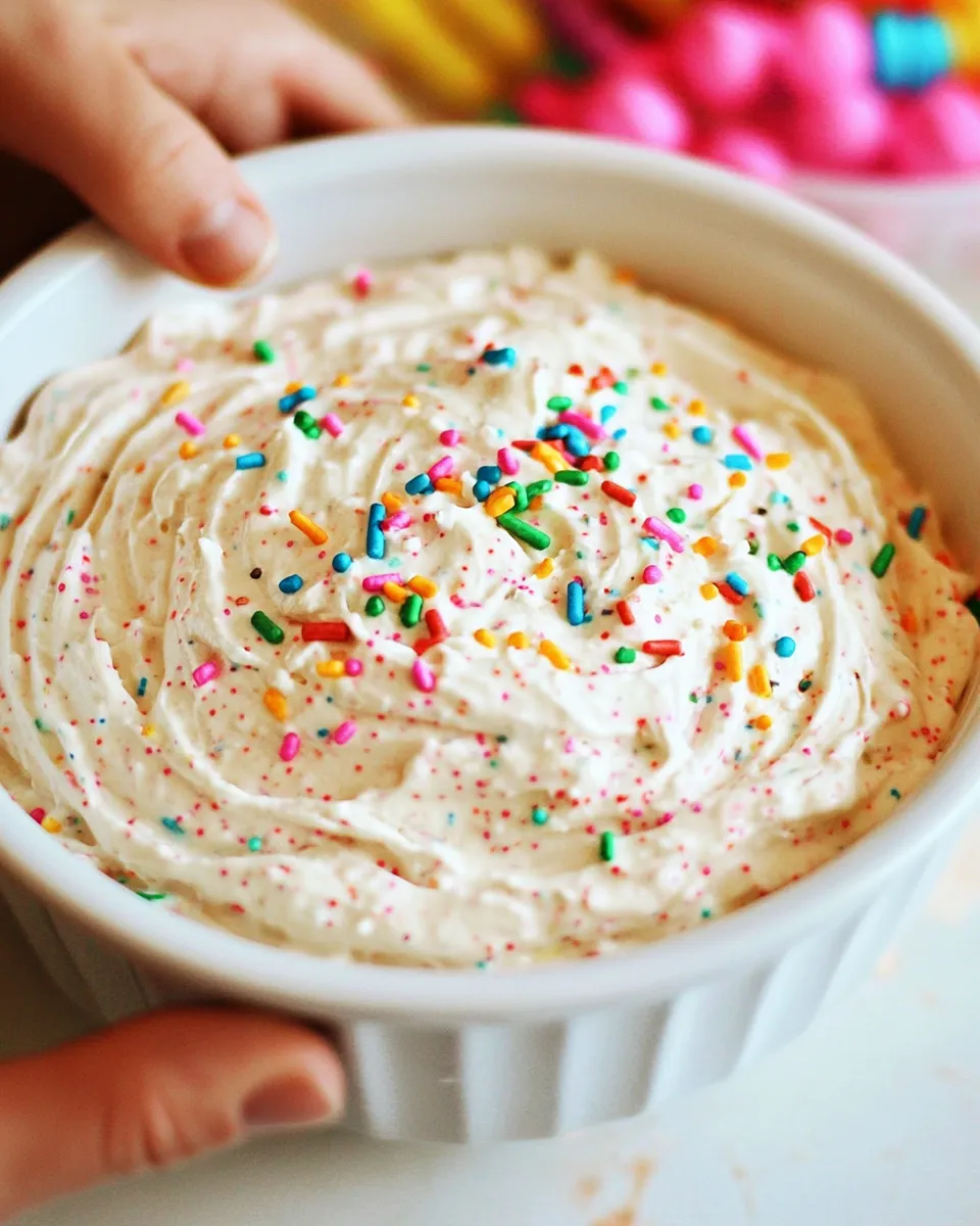 Classic Funfetti Cake Dip recipe photo