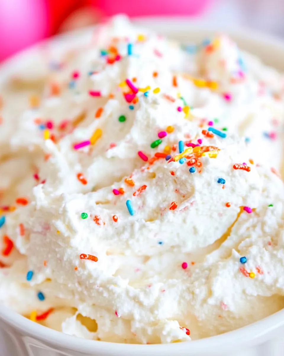Delicious Funfetti Dip shot