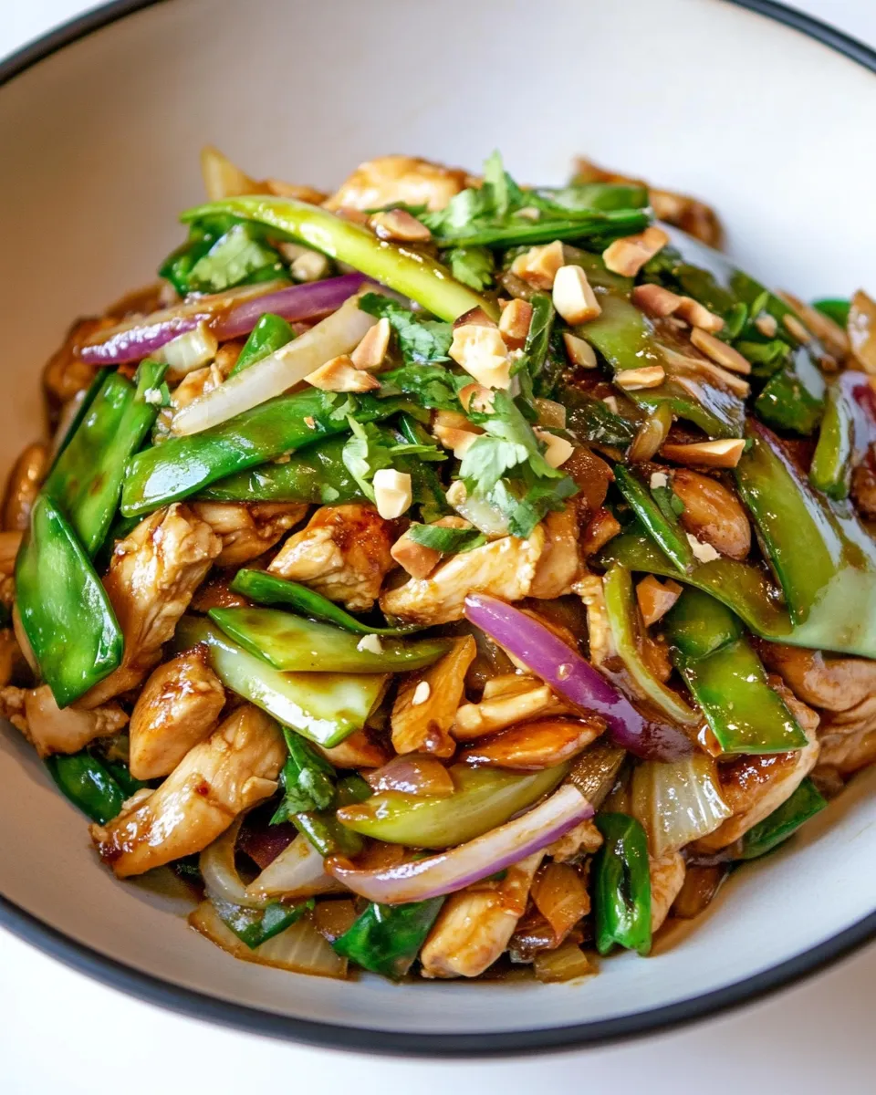 Delicious Garlic-Ginger Chicken Stir-Fry shot