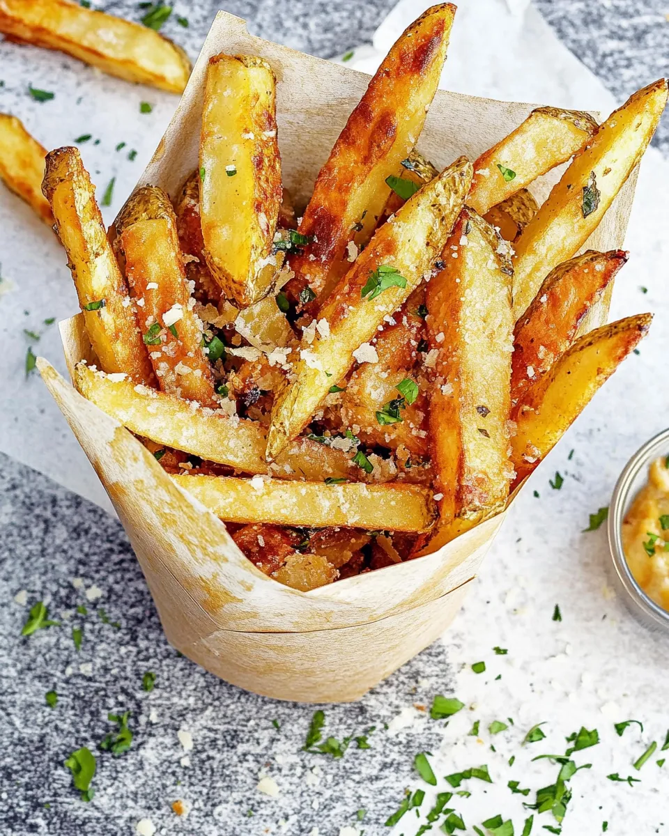 Easy Garlic-Parmesan Fries recipe photo