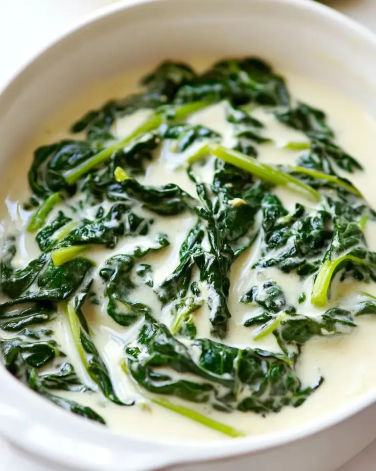 Easy Garlic Creamed Spinach photo