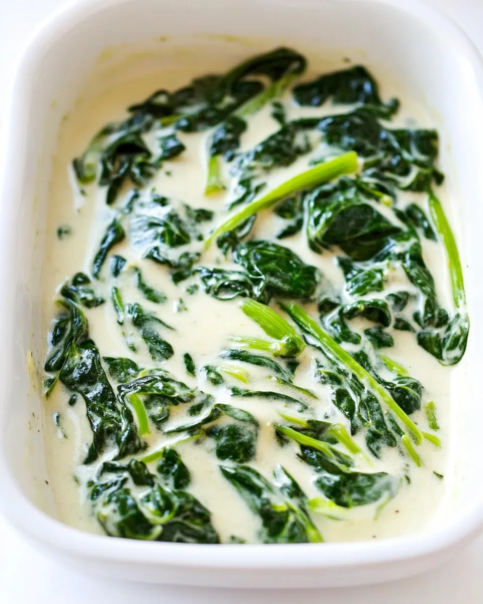 Delicious Garlic Creamed Spinach image
