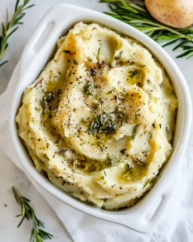 Homemade Garlic Herb Mashed Potatoes photo