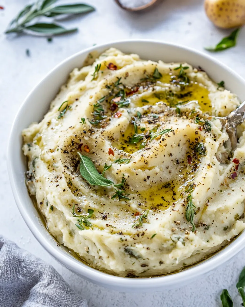 Easy Garlic Herb Mashed Potatoes recipe photo