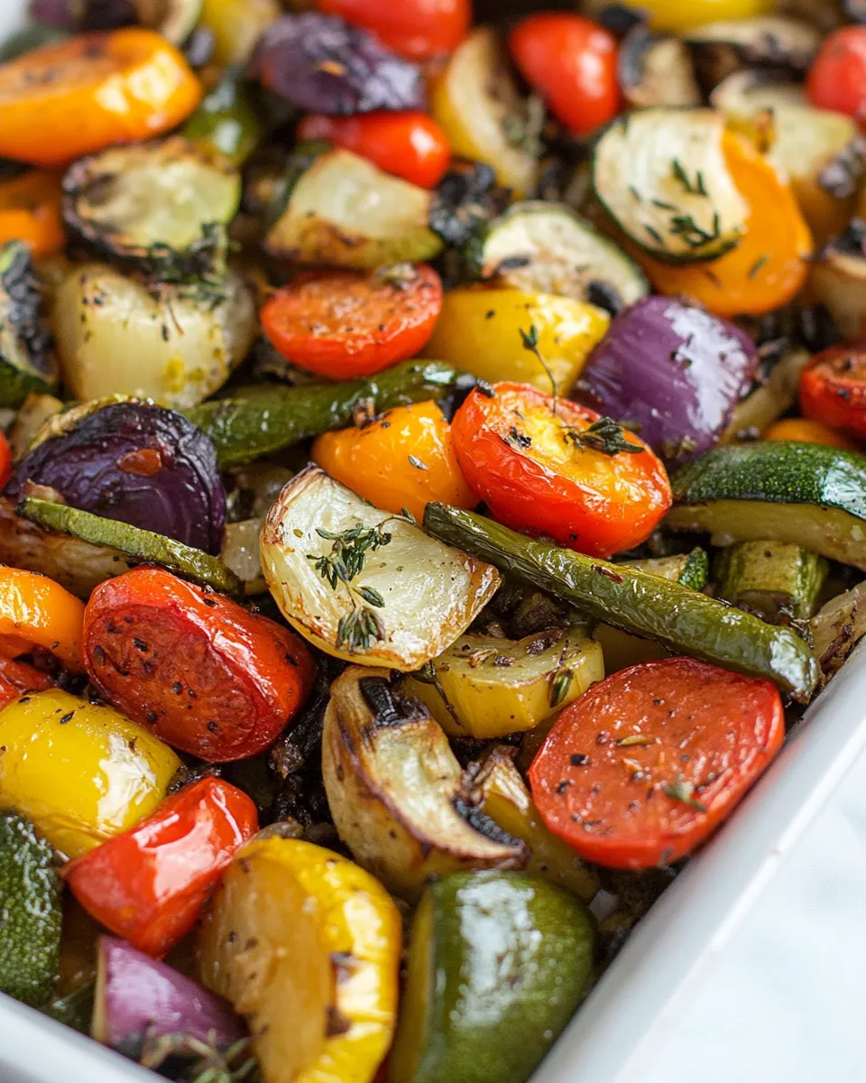 Homemade Garlic Herb Roasted Vegetables photo