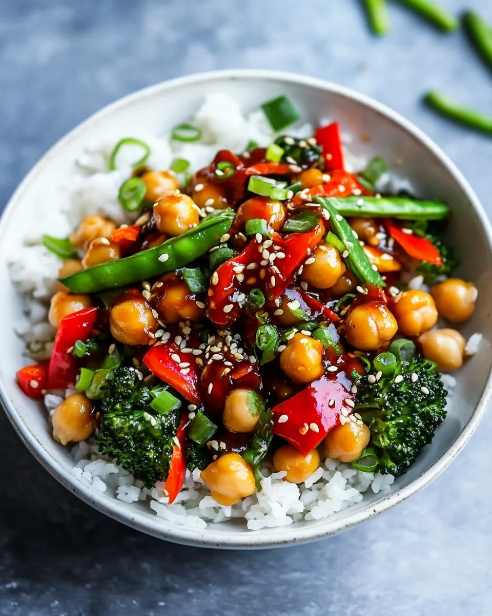 Homemade General Tso Chickpeas photo