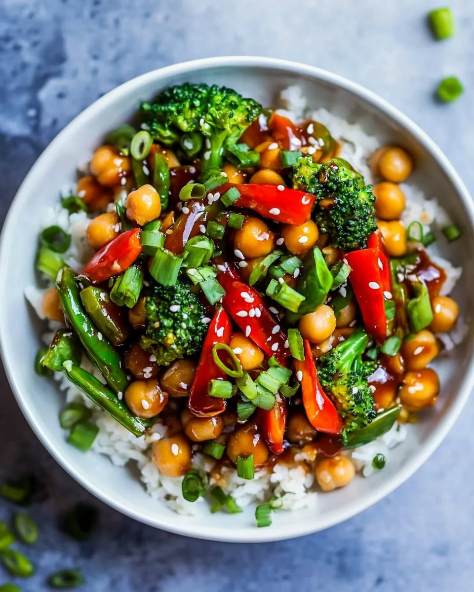 Classic General Tso Chickpeas image