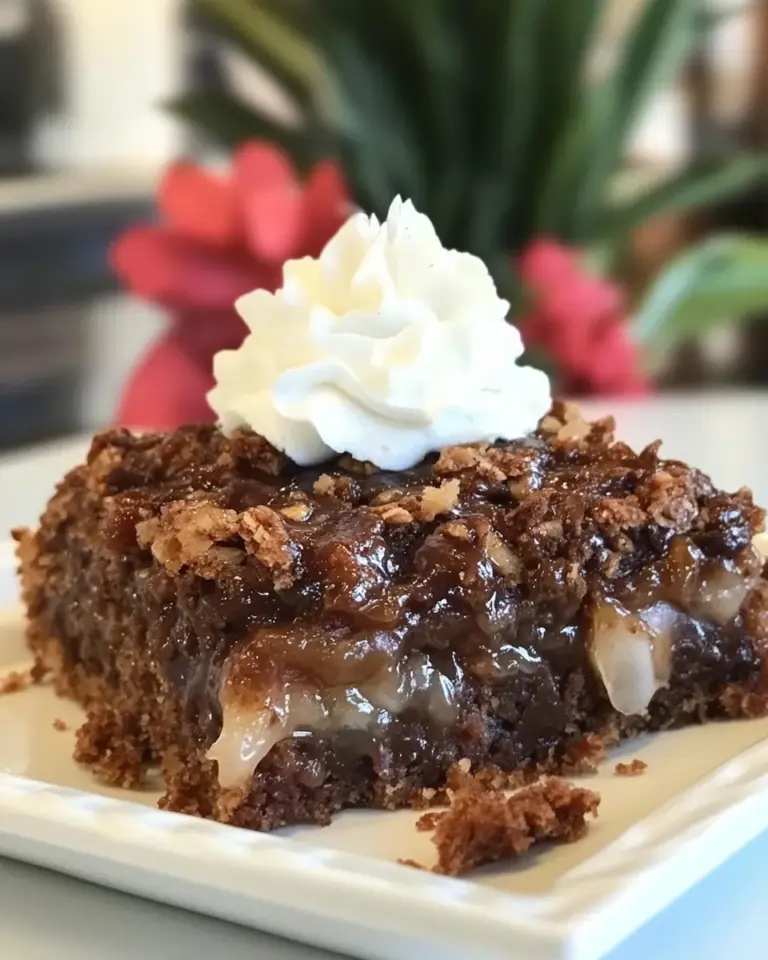 Homemade German Chocolate Upside-Down Cake photo