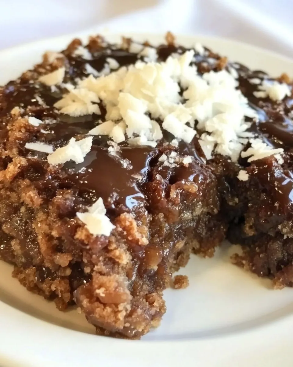 Classic German Chocolate Upside-Down Cake image