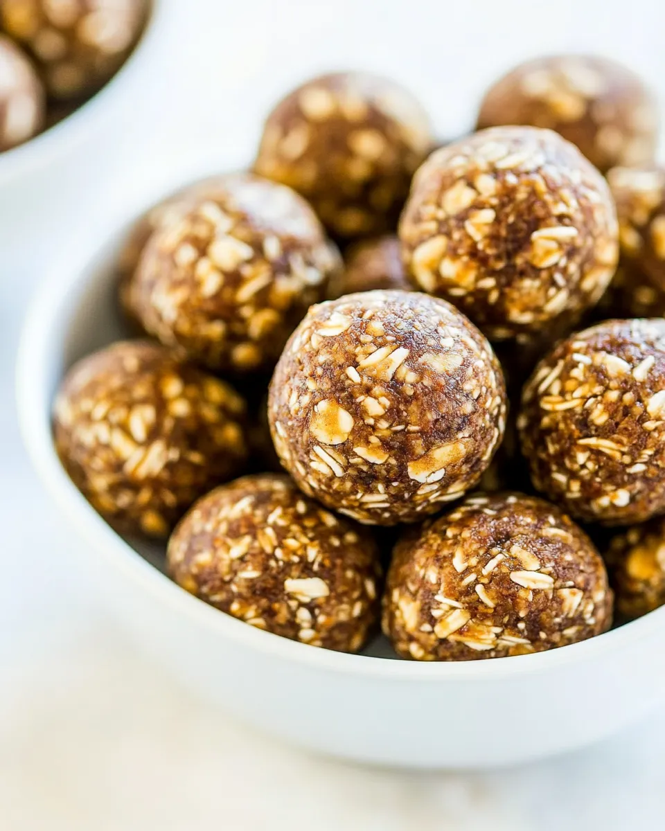 Delicious Ginger Cookie Healthy Energy Balls shot