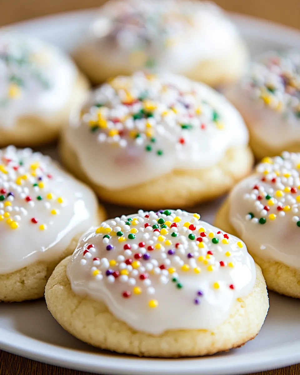Easy Glazed Lemon Sour Cream Cookies recipe photo