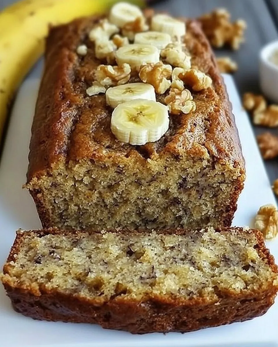 Delicious Gluten-Free Banana Nut Bread shot