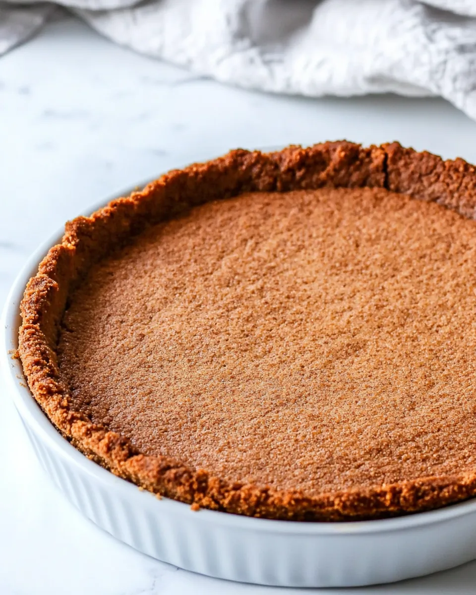 Classic Gluten-Free Graham Cracker Crust Recipe (Sugar-Free!) image
