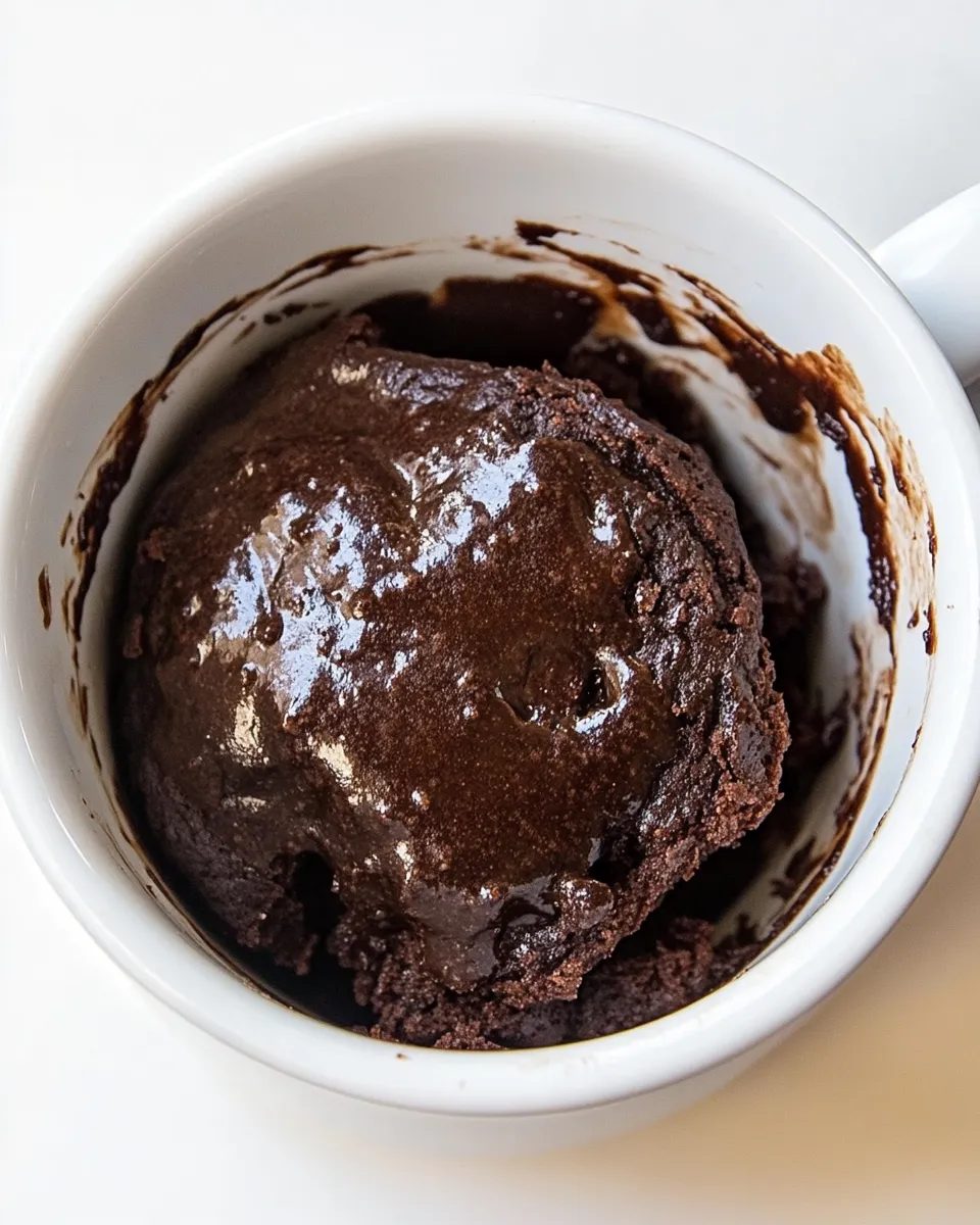 Tasty Gluten-Free Mug Brownie shot