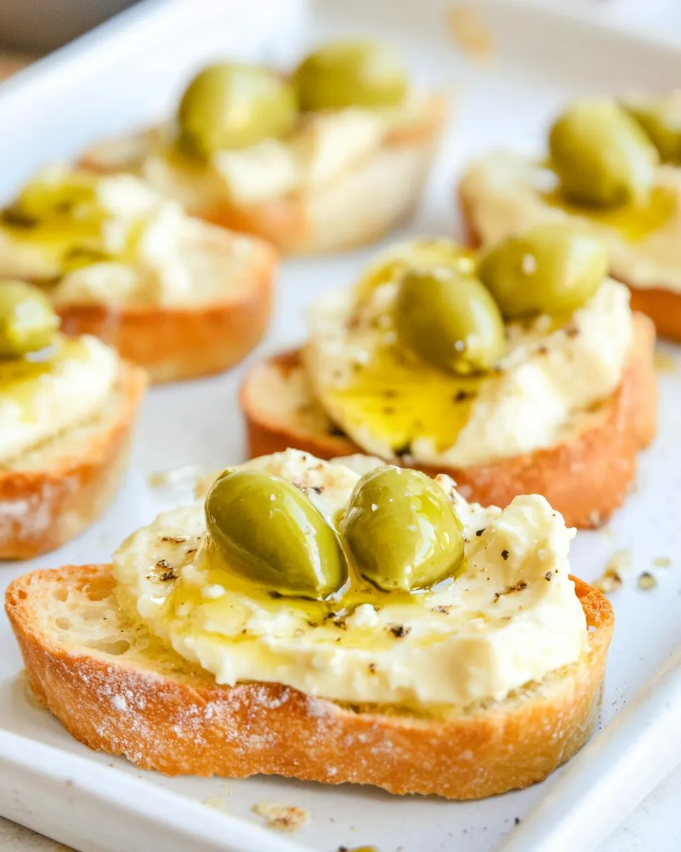 Delicious Greek Crostini shot