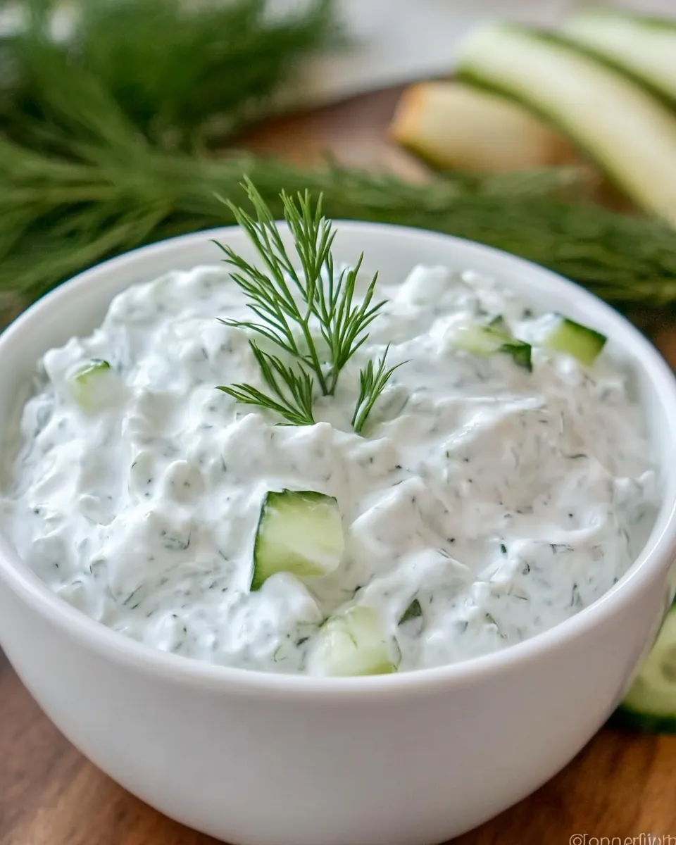 Easy Greek Tzatziki Sauce recipe photo