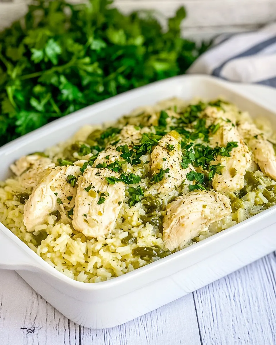 Classic Green Chile Chicken and Rice image