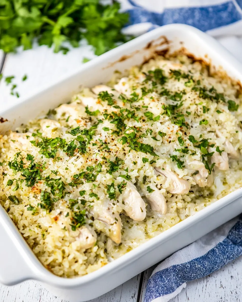 Delicious Green Chile Chicken and Rice shot