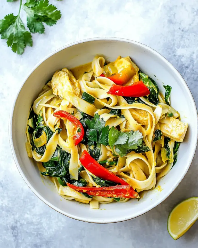 Easy Green Curry Noodles photo