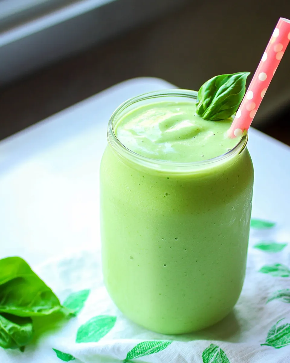 Delicious Green Smoothie Recipe shot