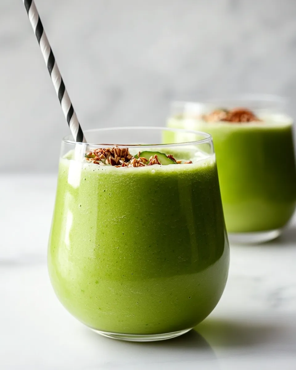 Delicious Green Smoothie (aka Green Monster) shot