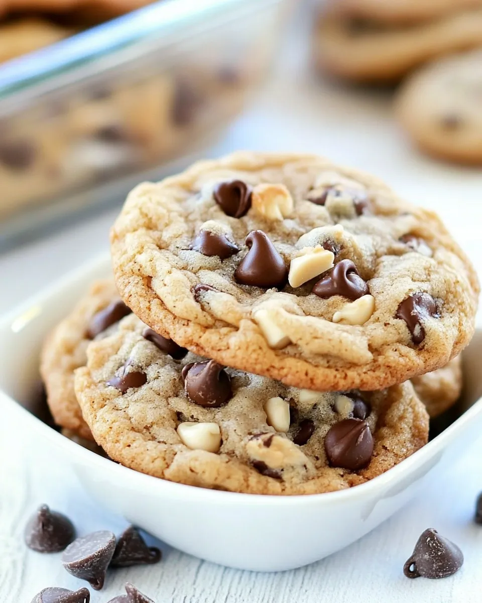 Delicious Hazelnut Toffee Chocolate Chip Cookies image
