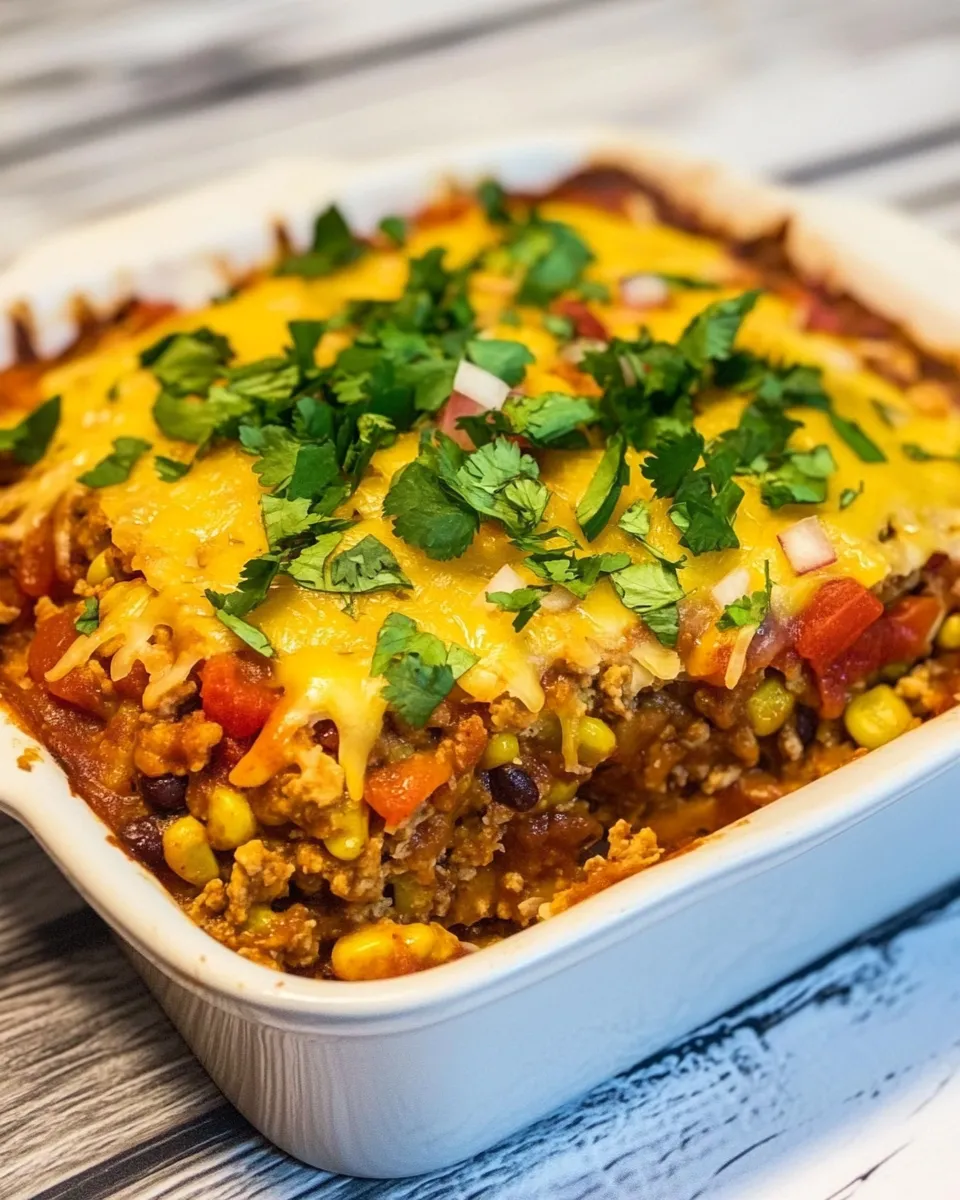 Easy Healthier Burrito Pie Casserole photo