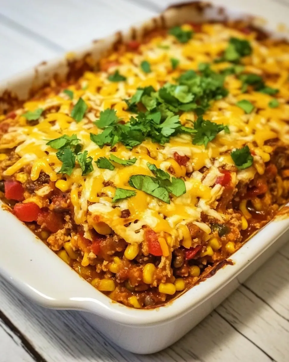 Healthy Healthier Burrito Pie Casserole recipe photo