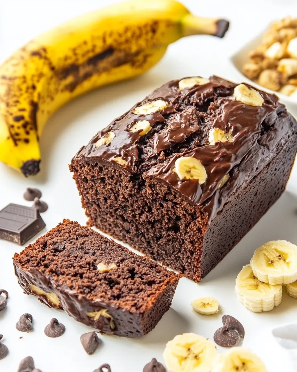 Classic Healthier Chocolate Banana Bread image