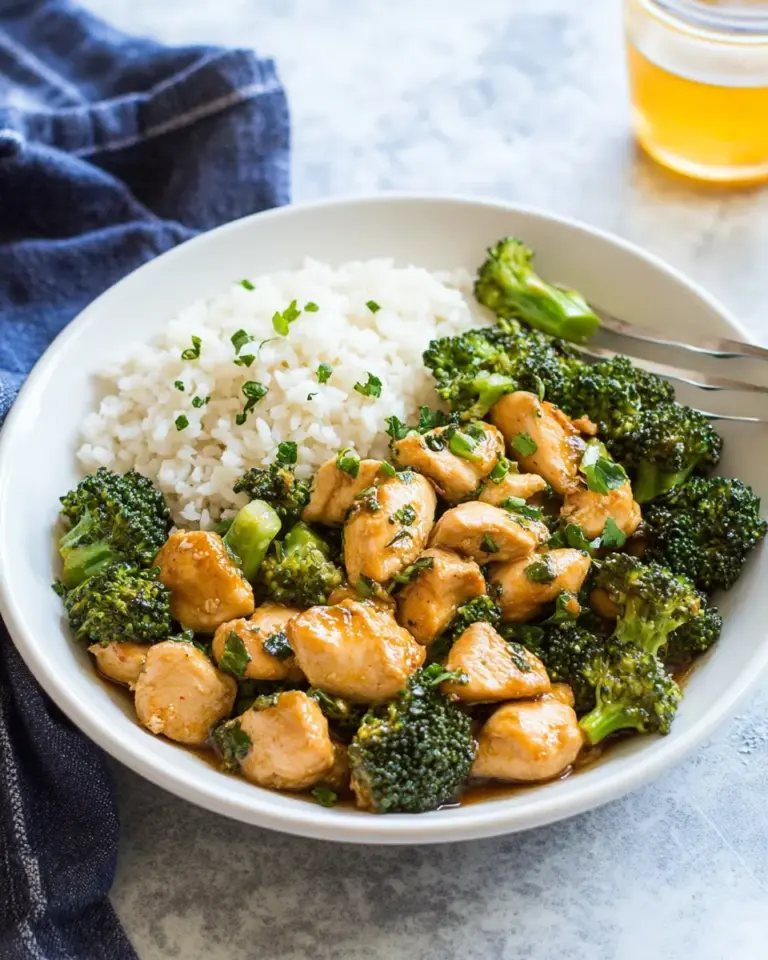 Homemade Healthier One Pan Orange Chicken and Broccoli photo