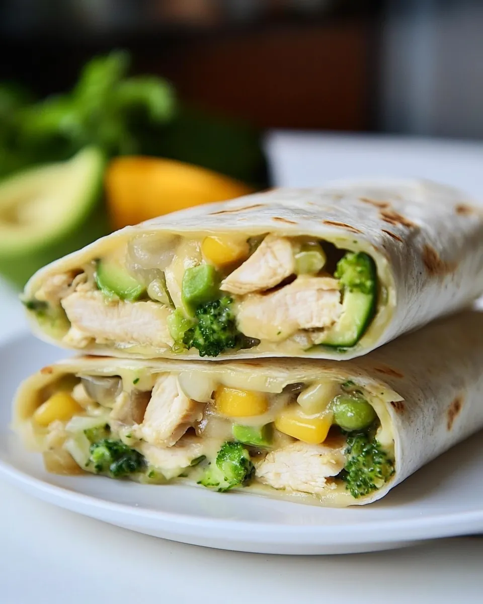Homemade Healthy Chicken Burrito Wraps photo